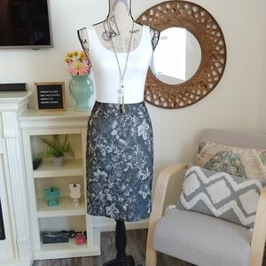 Anne Taylor Floral Pencil Skirt